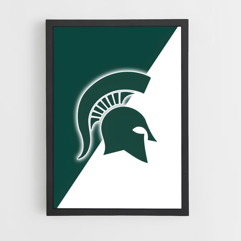 Poster Spartan Spirit – affiche Basketball (vue 2)